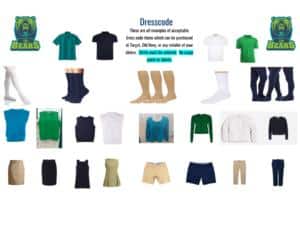 BIA Charter School's Dresscode Graphic